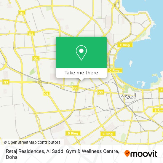 Retaj Residences, Al Sadd. Gym & Wellness Centre map