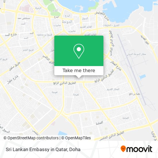 Sri Lankan Embassy in Qatar map