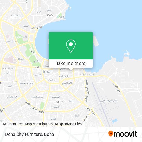 Doha City Furniture map