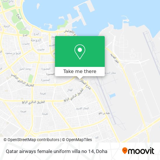 Qatar airways female uniform villa no 14 map