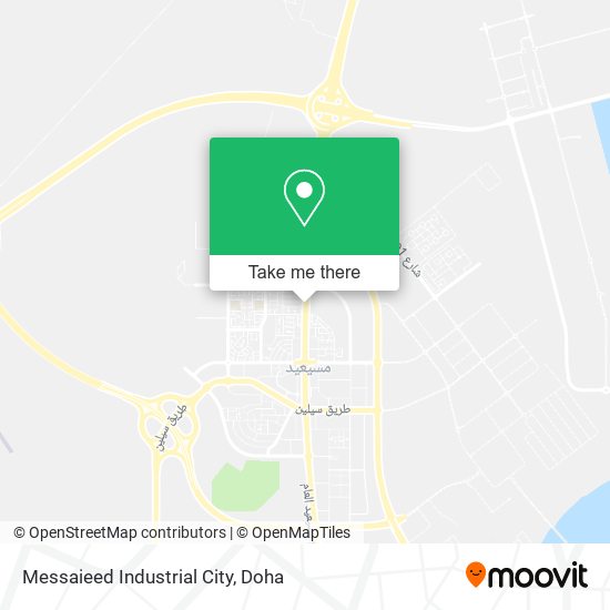 Messaieed Industrial City map