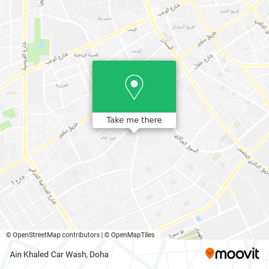 Ain Khaled Car Wash map