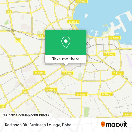 Radisson Blu Business Lounge map