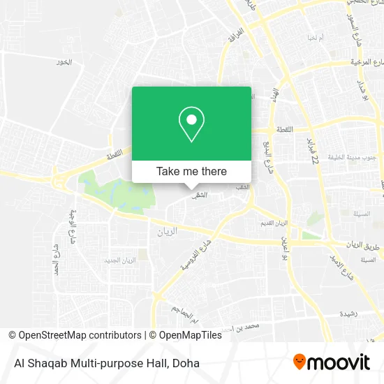 Al Shaqab Multi-purpose Hall map