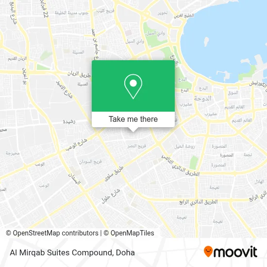 Al Mirqab Suites Compound map