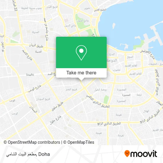 مطعم البيت الشامي map
