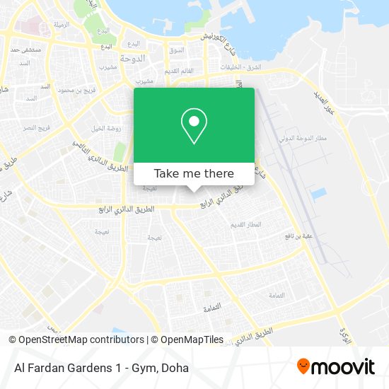 Al Fardan Gardens 1 - Gym map
