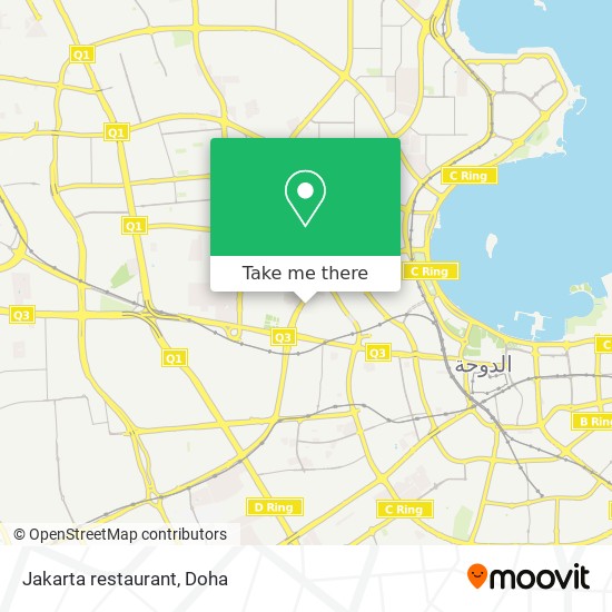 Jakarta restaurant map