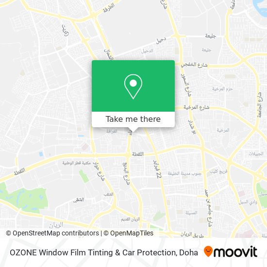 OZONE Window Film Tinting & Car Protection map