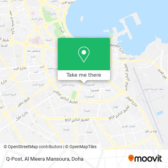 Q-Post, Al Meera Mansoura map