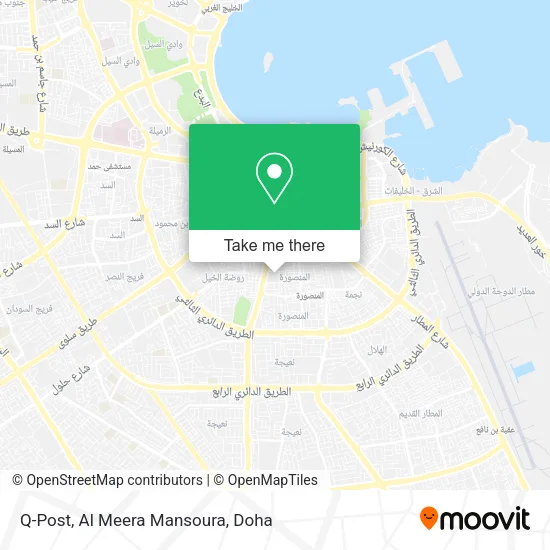 Q-Post, Al Meera Mansoura map