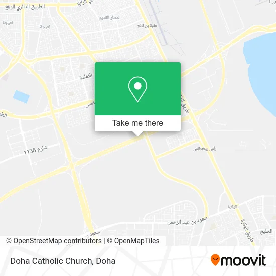 Doha Catholic Church map