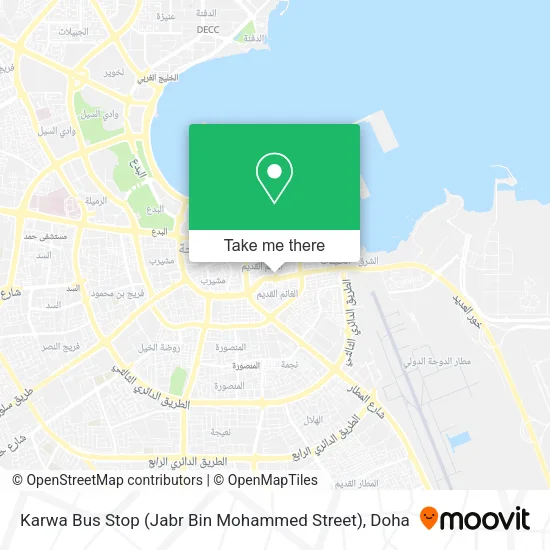 Karwa Bus Stop (Jabr Bin Mohammed Street) map