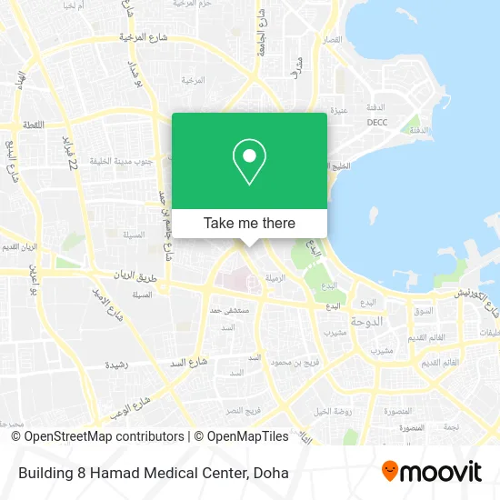 Building 8 Hamad Medical Center map