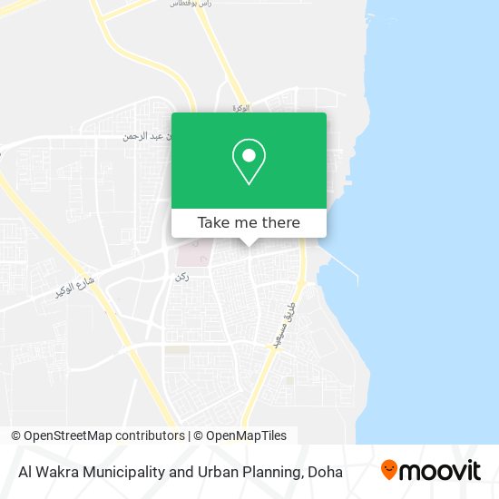 Al Wakra Municipality and Urban Planning map