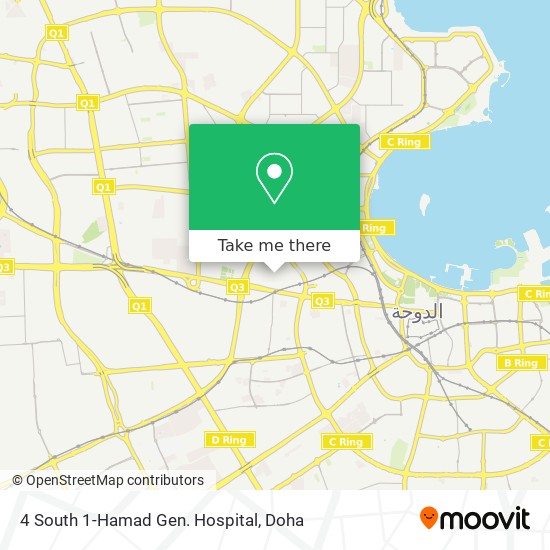 4 South 1-Hamad Gen. Hospital map