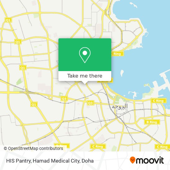 HIS Pantry, Hamad Medical City map