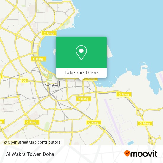 Al Wakra Tower map