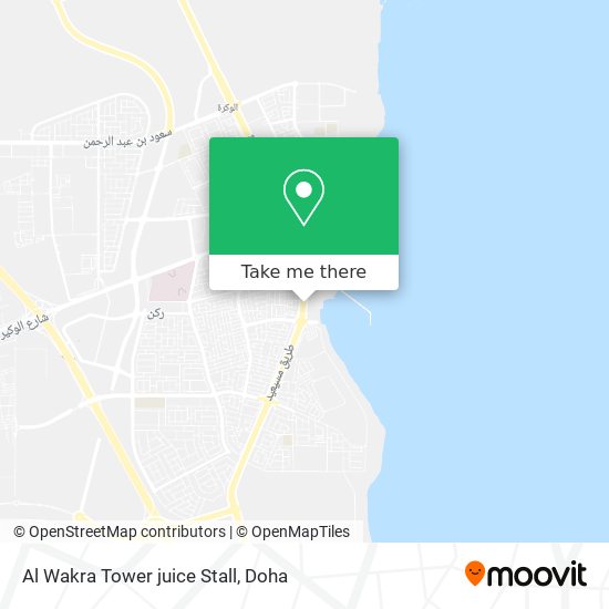 Al Wakra Tower juice Stall map