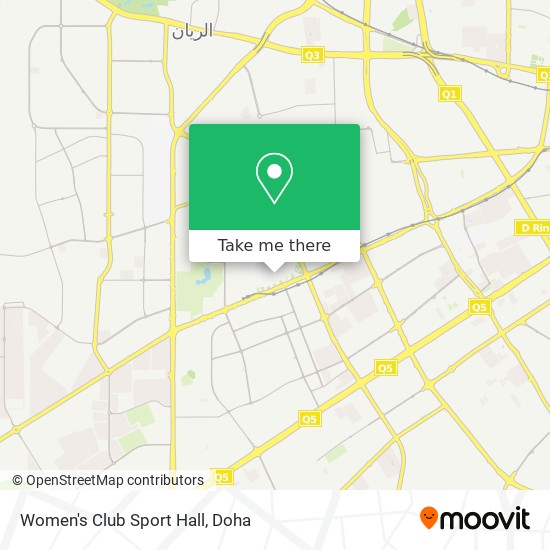 Women's Club Sport Hall map