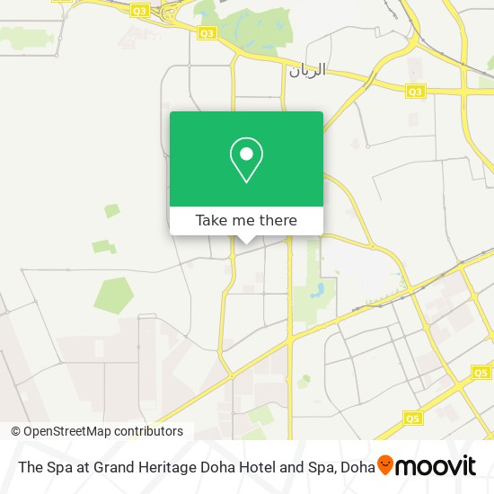The Spa at Grand Heritage Doha Hotel and Spa map