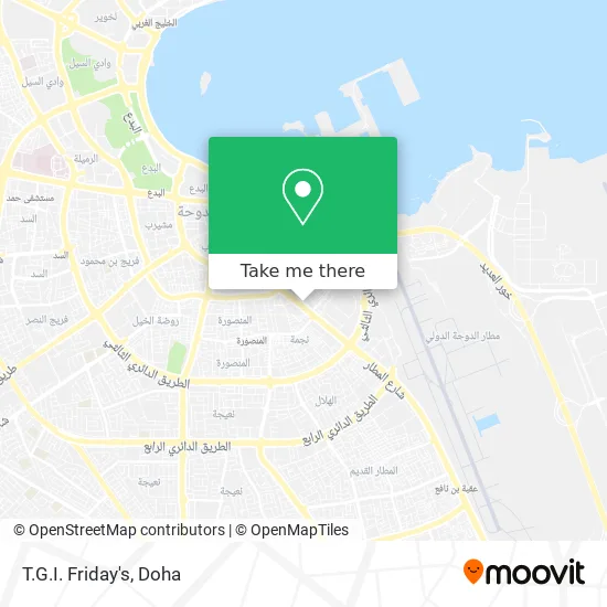 T.G.I. Friday's map