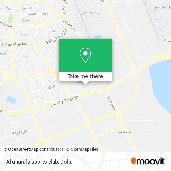 Al gharafa sports club map