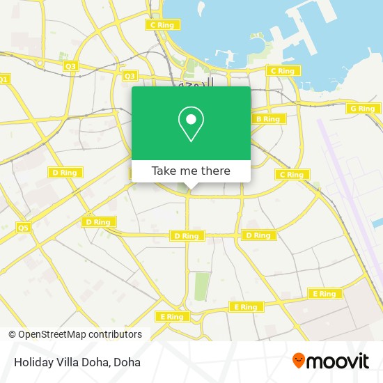 Holiday Villa Doha map