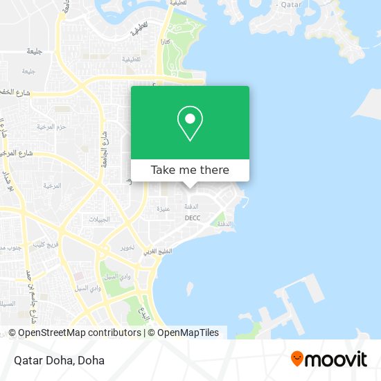 Qatar Doha map