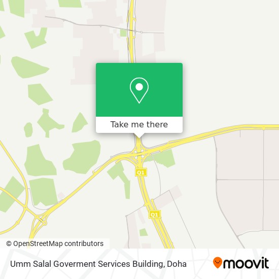 Umm Salal Goverment Services Building map