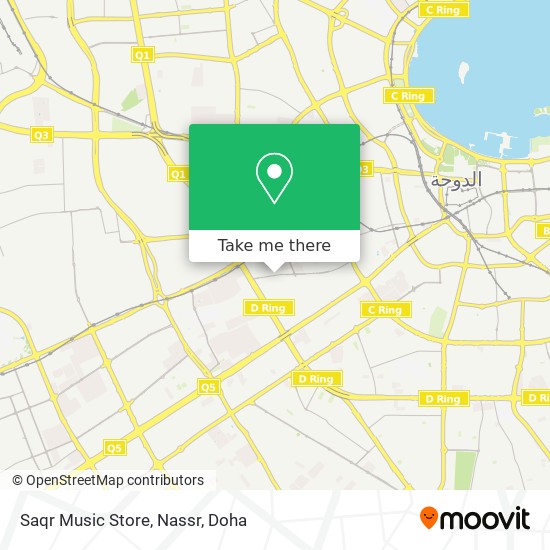 Saqr Music Store, Nassr map