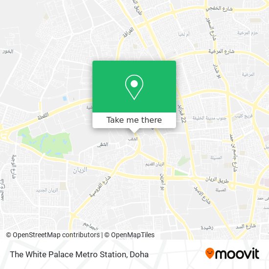 The White Palace Metro Station map
