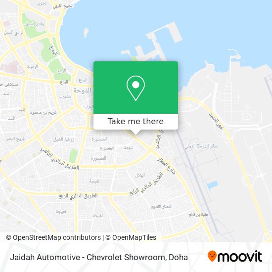 Jaidah Automotive - Chevrolet Showroom map