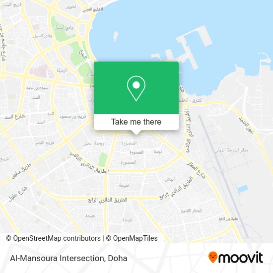 Al-Mansoura Intersection map