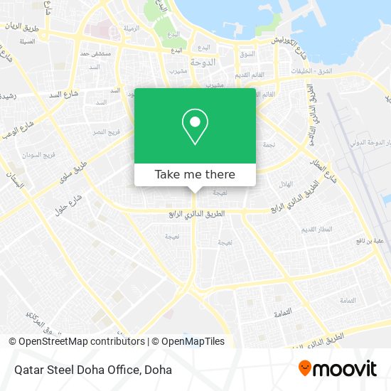 Qatar Steel Doha Office map