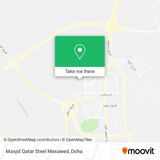 Masjid Qatar Steel Mesaieed map