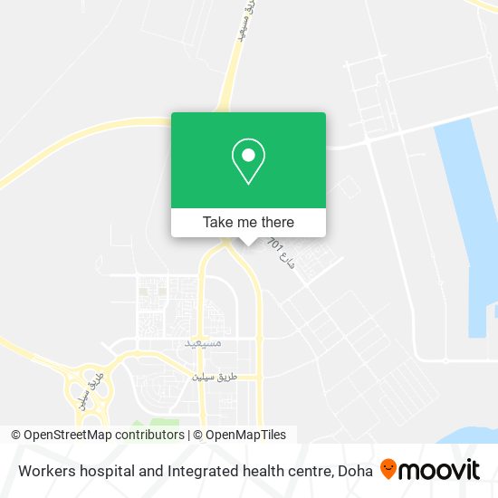 Workers hospital and Integrated health centre map