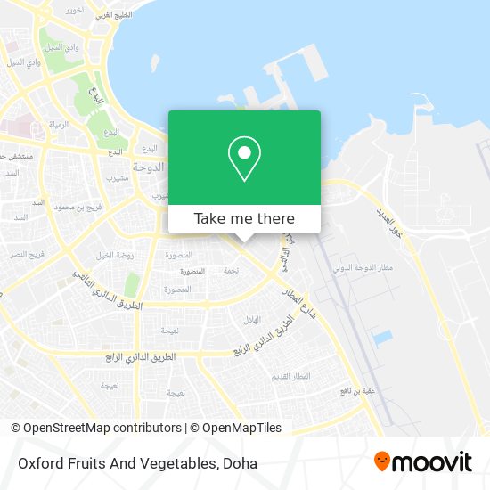 Oxford Fruits And Vegetables map