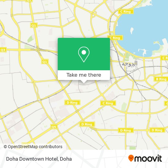 Doha Downtown Hotel map