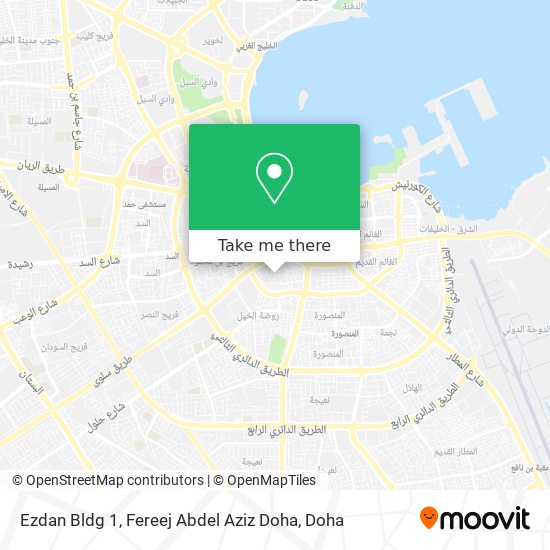 Ezdan Bldg 1, Fereej Abdel Aziz Doha map