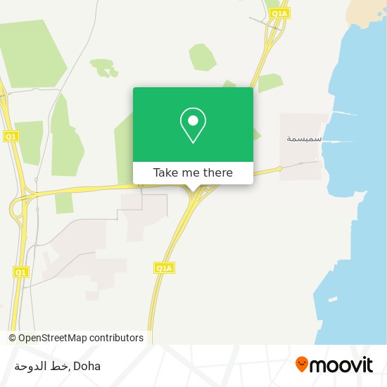 خط الدوحة map