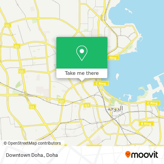 Downtown Doha. map