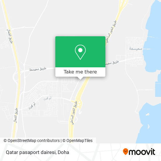 Qatar pasaport dairesi map