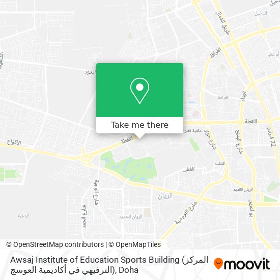 Awsaj Institute of Education Sports Building (المركز الترفيهي في أكاديمية العوسج) map