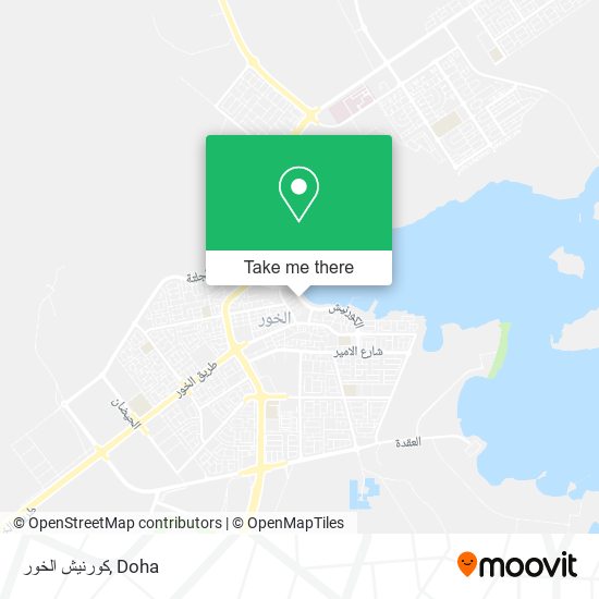 كورنيش الخور map