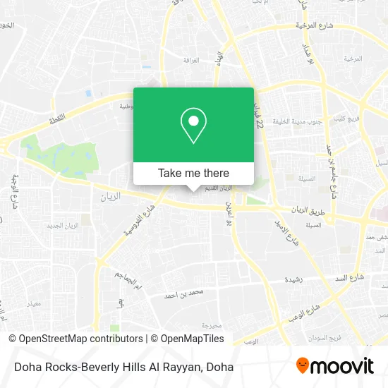Doha Rocks-Beverly Hills Al Rayyan map