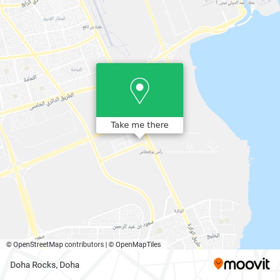 Doha  Rocks map