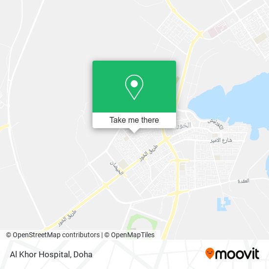 Al Khor  Hospital map
