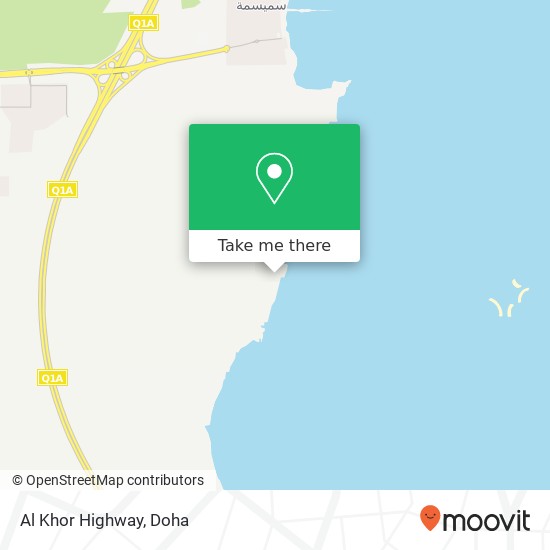 Al Khor Highway map