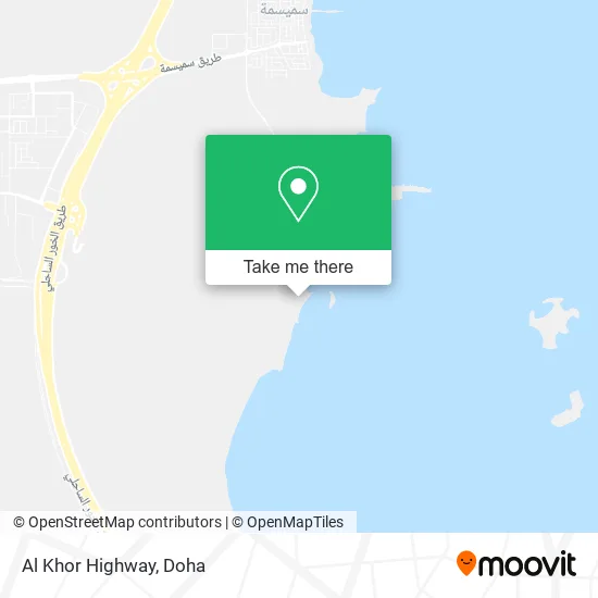 Al Khor Highway map
